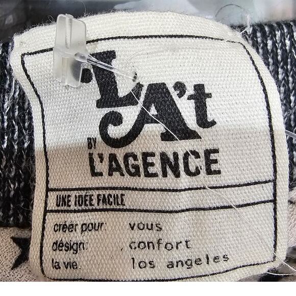 La't By L'agence Drawstring Cuffed Sweatpants Heather Grey Size XS - Picture 3 of 6